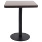 vidaXL Τραπέζι Bistro Σκούρο Καφέ 60 x 60 εκ. από MDF
