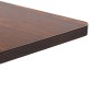 vidaXL Τραπέζι Bistro Σκούρο Καφέ 60 x 60 εκ. από MDF