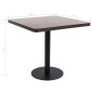 vidaXL Τραπέζι Bistro Σκούρο Καφέ 80 x 80 εκ. από MDF