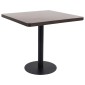 vidaXL Τραπέζι Bistro Σκούρο Καφέ 80 x 80 εκ. από MDF