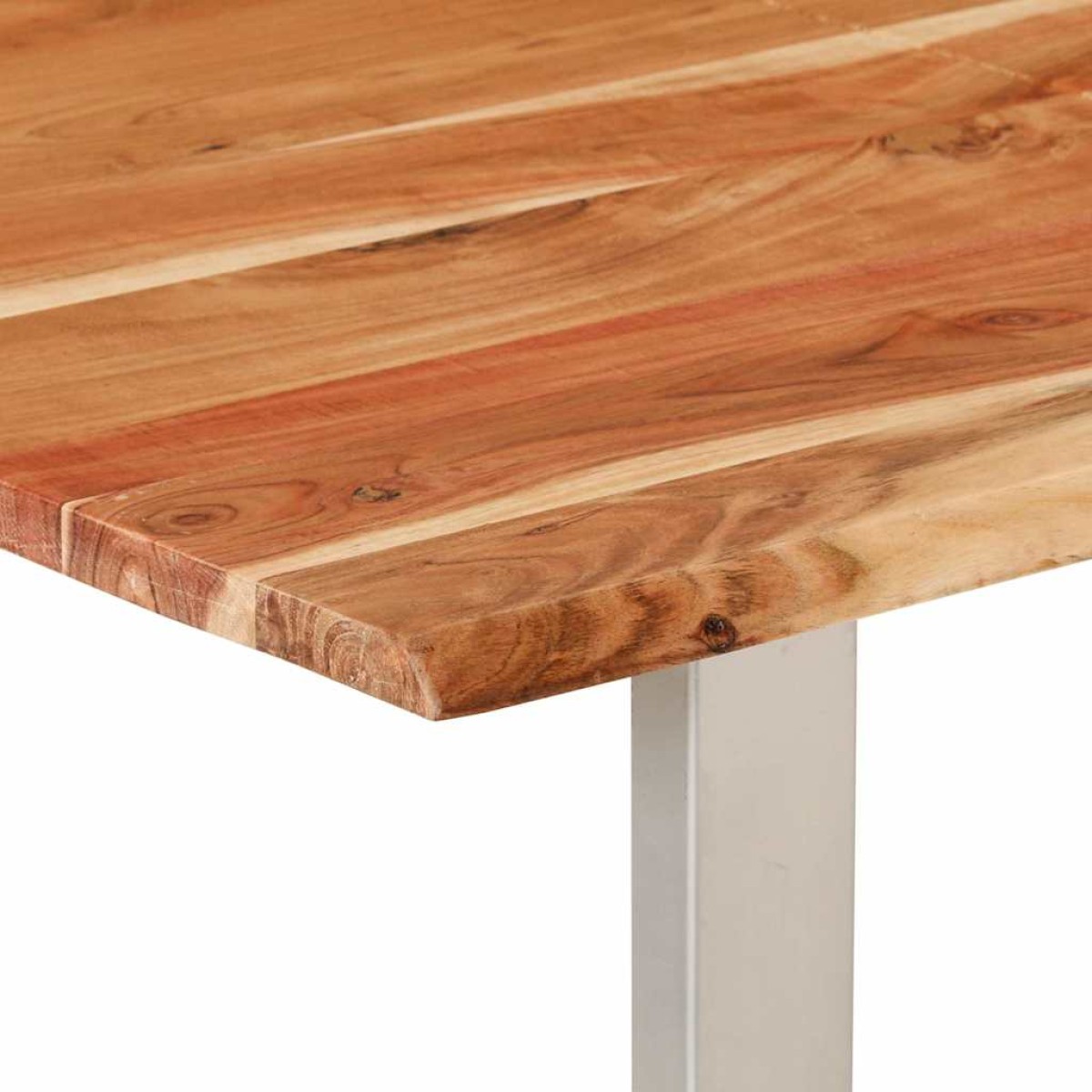 vidaXL Τραπεζαρία 154x80x76 εκ. από Μασίφ Ξύλο Ακακίας