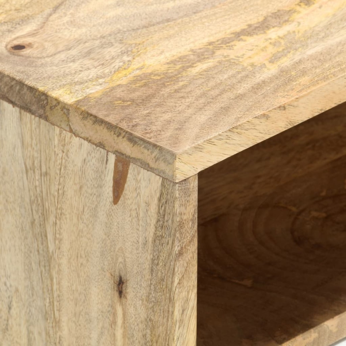 vidaXL Έπιπλο Τηλεόρασης 110 x 35 x 48 εκ. από Μασίφ Ξύλο Μάνγκο