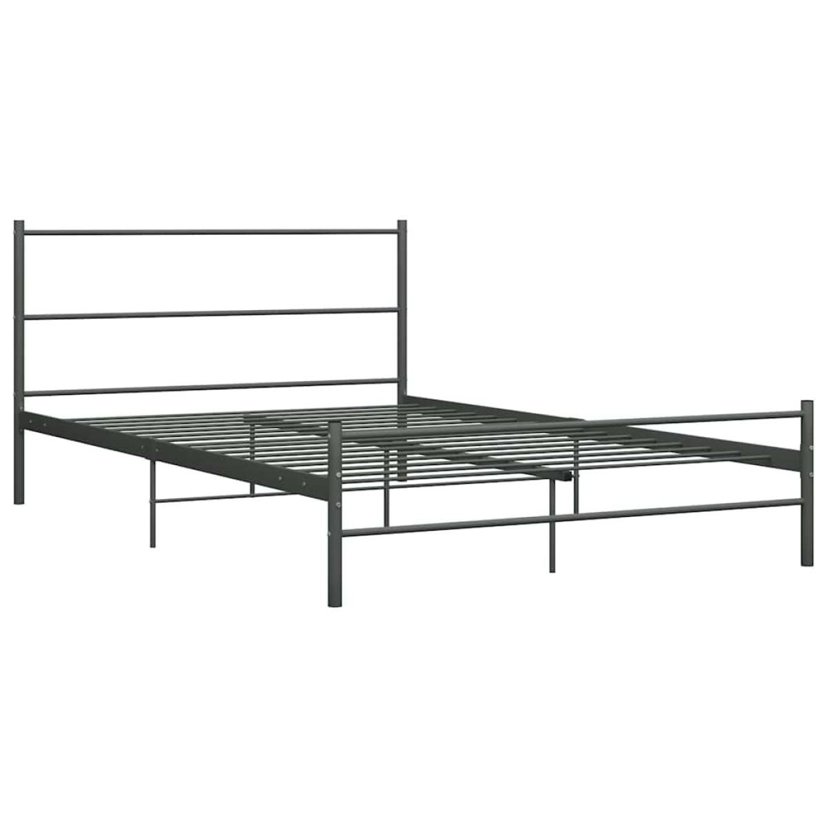 vidaXL Πλαίσιο Κρεβατιού Γκρι 160 x 200 εκ. Μεταλλικό