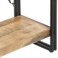 vidaXL Βιβλιοθήκη με 5 Επίπεδα 140 x 30 x 180 εκ. Μασίφ Ξύλο Μάνγκο