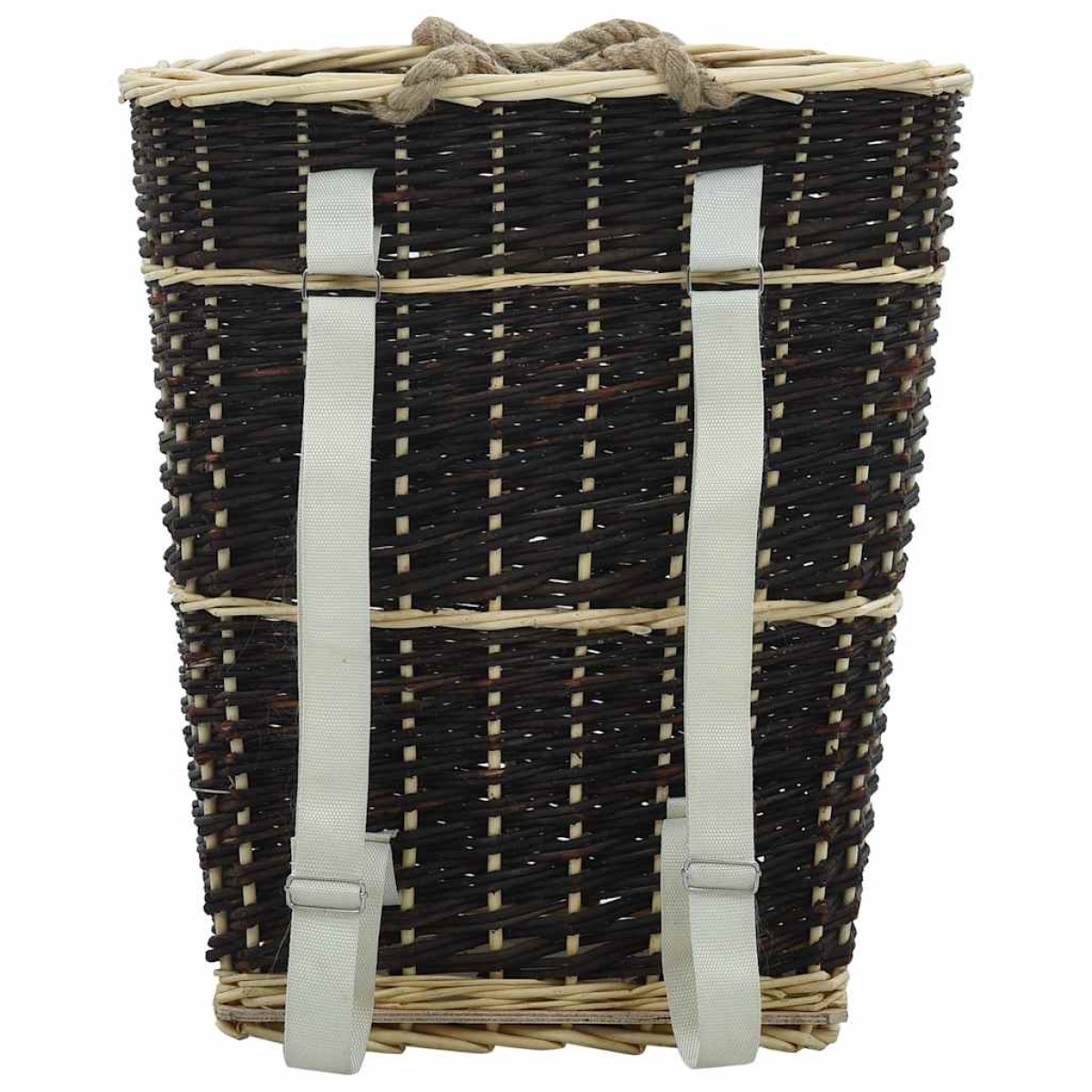 vidaXL Καλάθι Πλάτης για Μεταφορά Ξύλων 50x44x58 εκ. από Φυσική Ιτιά