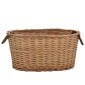 vidaXL Καλάθι Καυσόξυλων με Λαβές Μεταφοράς 58x42x29 εκ. Φυσική Ιτιά