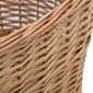 vidaXL Καλάθι Καυσόξυλων με Λαβές Μεταφοράς 58x42x29 εκ. Φυσική Ιτιά