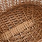 vidaXL Καλάθι Καυσόξυλων με Λαβές Μεταφοράς 58x42x29 εκ. Φυσική Ιτιά
