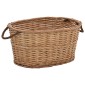 vidaXL Καλάθι Καυσόξυλων με Λαβές Μεταφοράς 58x42x29 εκ. Φυσική Ιτιά