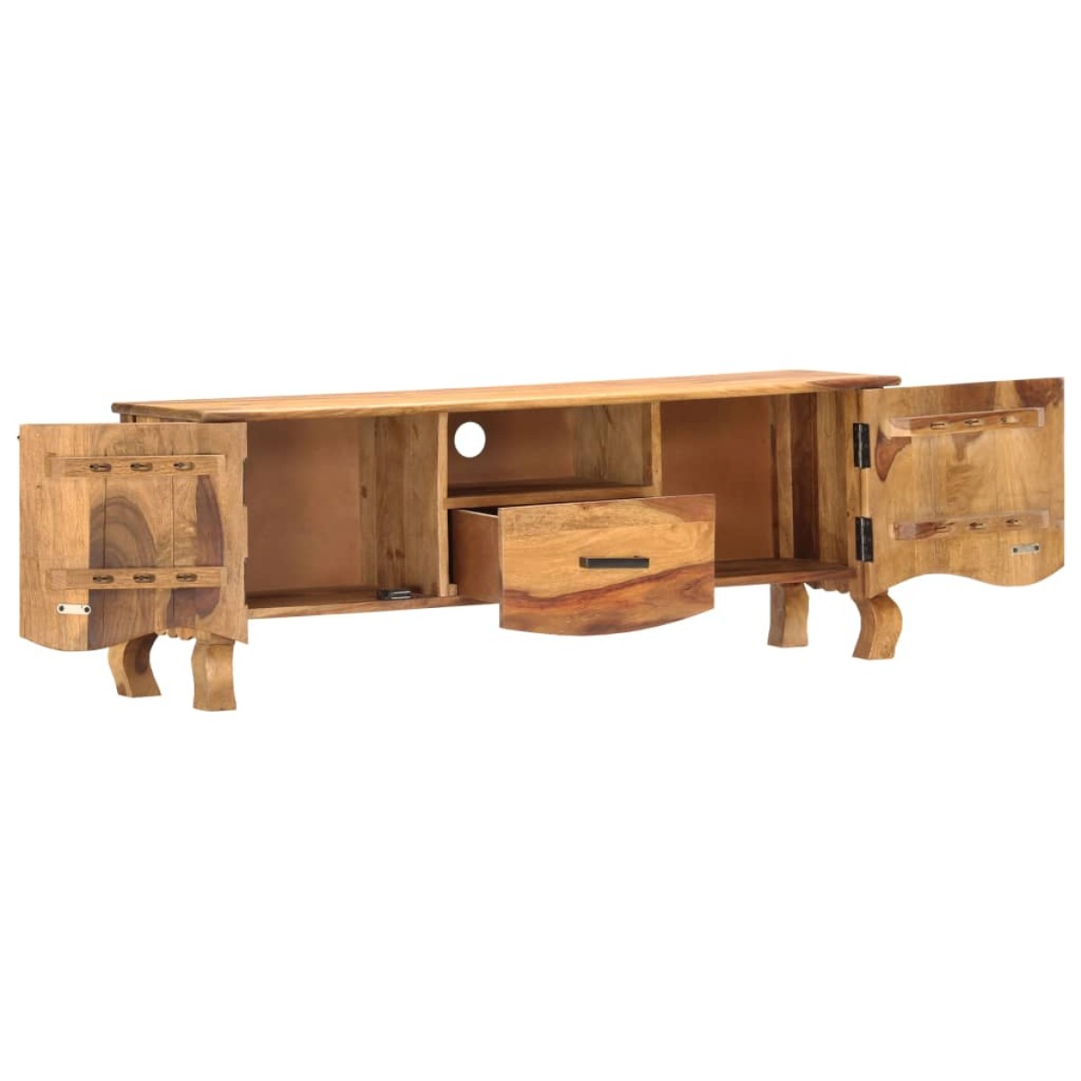 vidaXL Έπιπλο Τηλεόρασης 115 x 30 x 42 εκ. από Μασίφ Ξύλο Sheesham