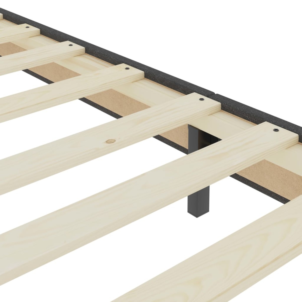 vidaXL Πλαίσιο Κρεβατιού Boxspring Γκρι 120 x 200 εκ. Υφασμάτινο
