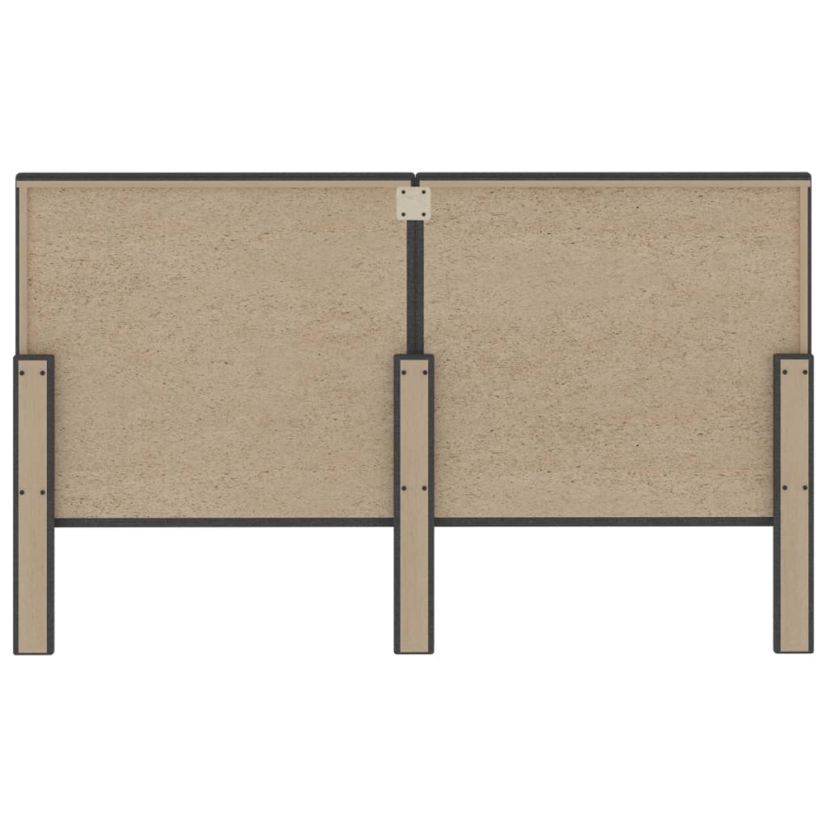 vidaXL Καπιτονέ Κεφαλάρι Σκούρο Γκρι 180 x 200 εκ. Υφασμάτινο