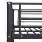 vidaXL Πλαίσιο Κουκέτας Μαύρο 140x200 εκ. / 90x200 εκ. Μεταλλικό