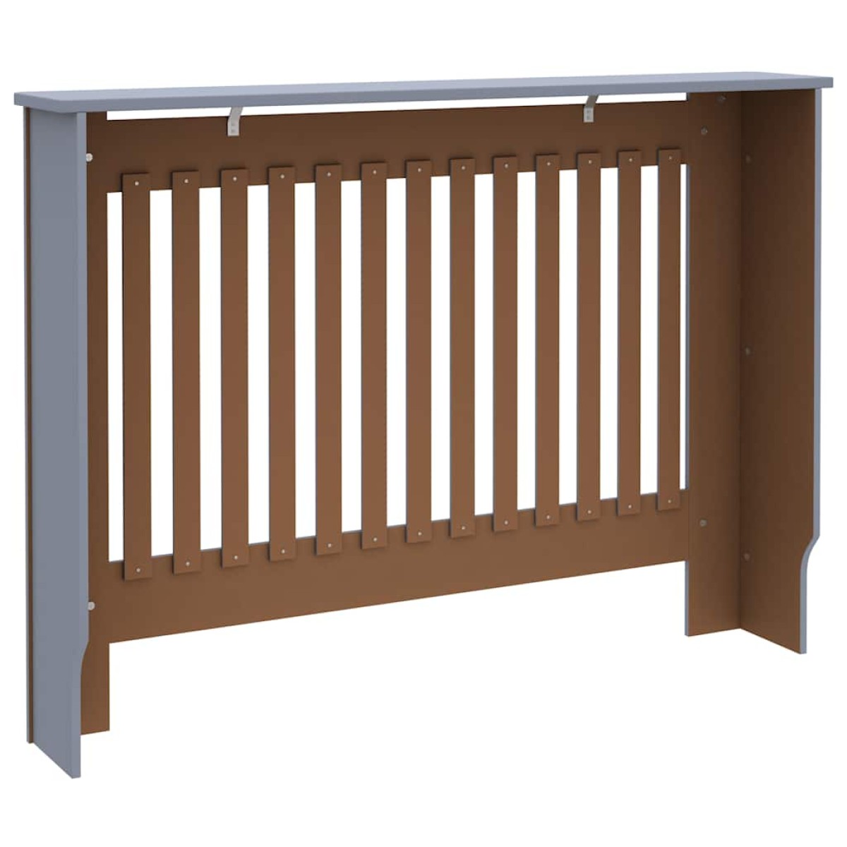vidaXL Κάλυμμα Καλοριφέρ Ανθρακί 112 x 19 x 81 εκ. από MDF