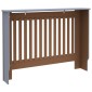 vidaXL Κάλυμμα Καλοριφέρ Ανθρακί 112 x 19 x 81 εκ. από MDF