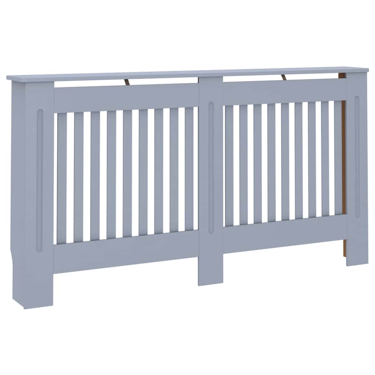vidaXL Κάλυμμα Καλοριφέρ Ανθρακί 152 x 19 x 81 εκ. από MDF