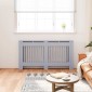 vidaXL Κάλυμμα Καλοριφέρ Ανθρακί 152 x 19 x 81 εκ. από MDF