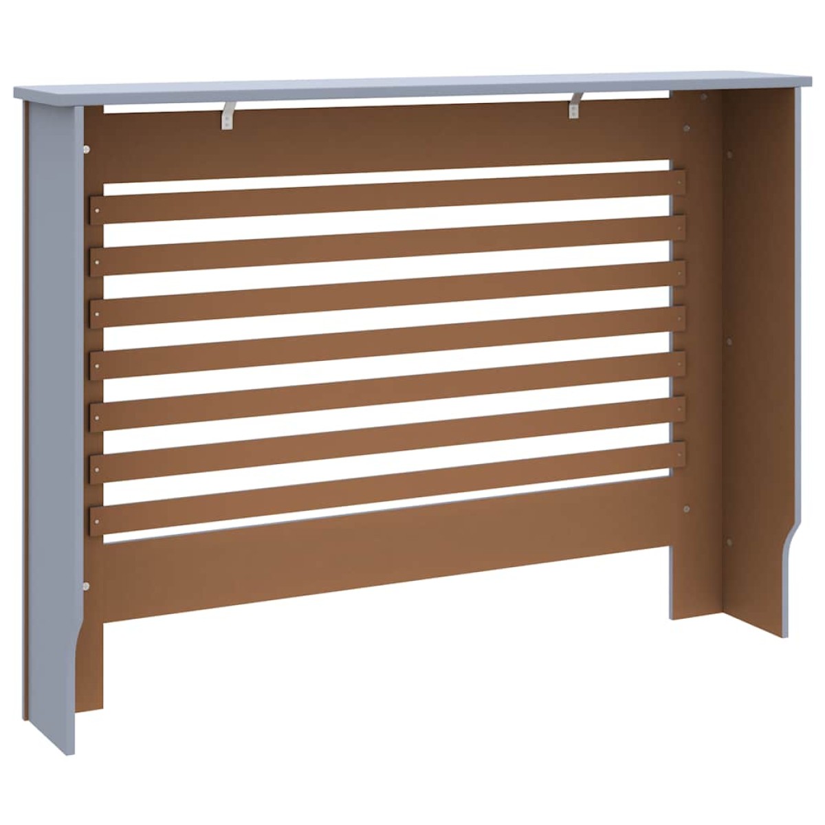 vidaXL Κάλυμμα Καλοριφέρ Ανθρακί 112 x 19 x 81 εκ. από MDF