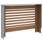 vidaXL Κάλυμμα Καλοριφέρ Ανθρακί 112 x 19 x 81 εκ. από MDF