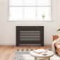 vidaXL Κάλυμμα Καλοριφέρ Μαύρο 112 x 19 x 81 εκ. από MDF