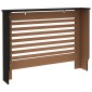vidaXL Κάλυμμα Καλοριφέρ Μαύρο 112 x 19 x 81 εκ. από MDF