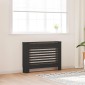 vidaXL Κάλυμμα Καλοριφέρ Μαύρο 112 x 19 x 81 εκ. από MDF