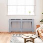 vidaXL Κάλυμμα Καλοριφέρ Ανθρακί 152 x 19 x 81 εκ. από MDF