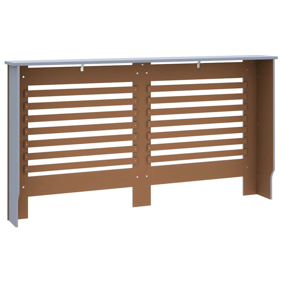 vidaXL Κάλυμμα Καλοριφέρ Ανθρακί 152 x 19 x 81 εκ. από MDF