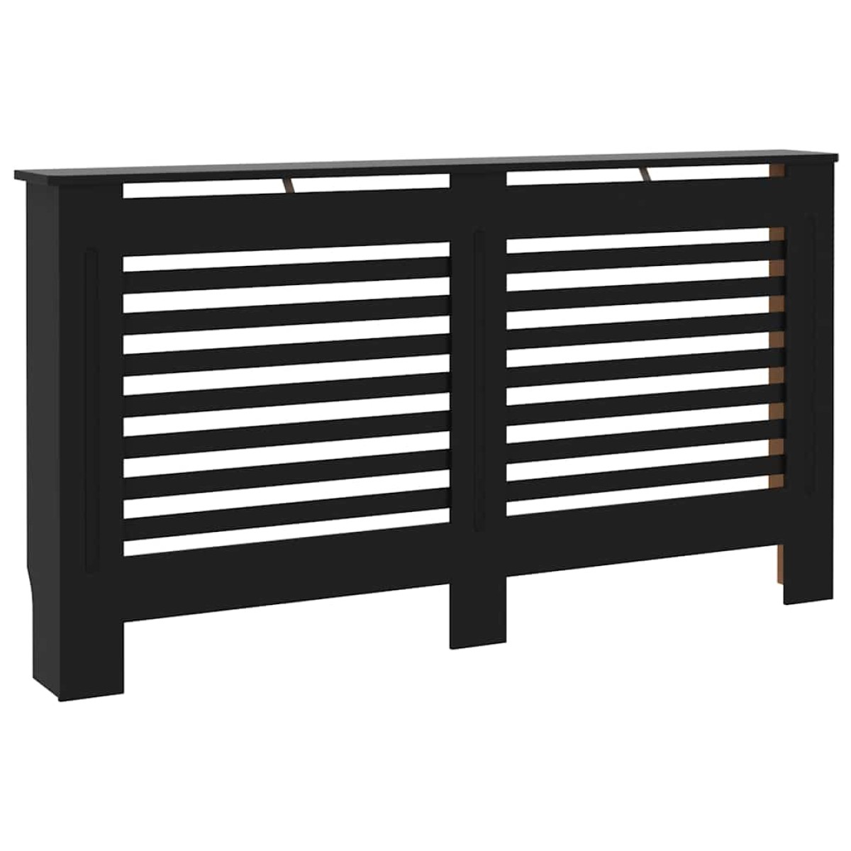 vidaXL Κάλυμμα Καλοριφέρ Μαύρο 152 x 19 x 81 εκ. από MDF