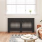 vidaXL Κάλυμμα Καλοριφέρ Μαύρο 152 x 19 x 81 εκ. από MDF
