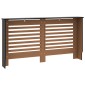 vidaXL Κάλυμμα Καλοριφέρ Μαύρο 152 x 19 x 81 εκ. από MDF