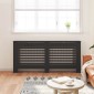 vidaXL Κάλυμμα Καλοριφέρ Μαύρο 172 x 19 x 81 εκ. από MDF