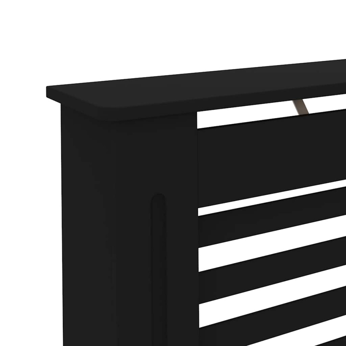vidaXL Κάλυμμα Καλοριφέρ Μαύρο 172 x 19 x 81 εκ. από MDF