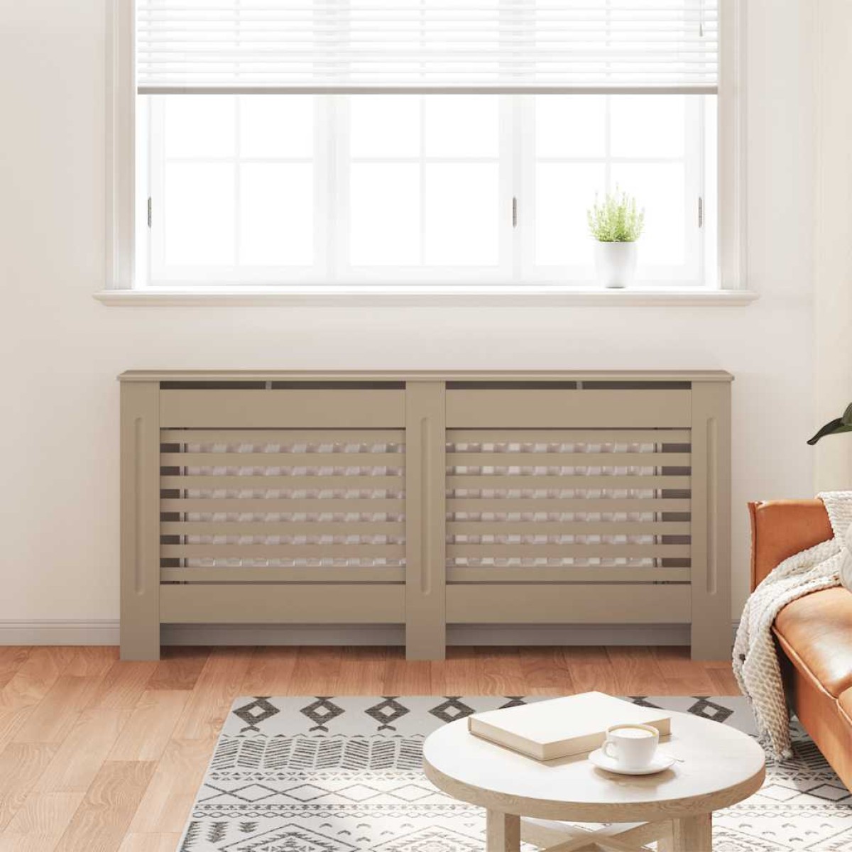 vidaXL Κάλυμμα Καλοριφέρ 172 x 19 x 81 εκ. από MDF