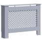 vidaXL Κάλυμμα Καλοριφέρ Ανθρακί 112 x 19 x 81 εκ. από MDF