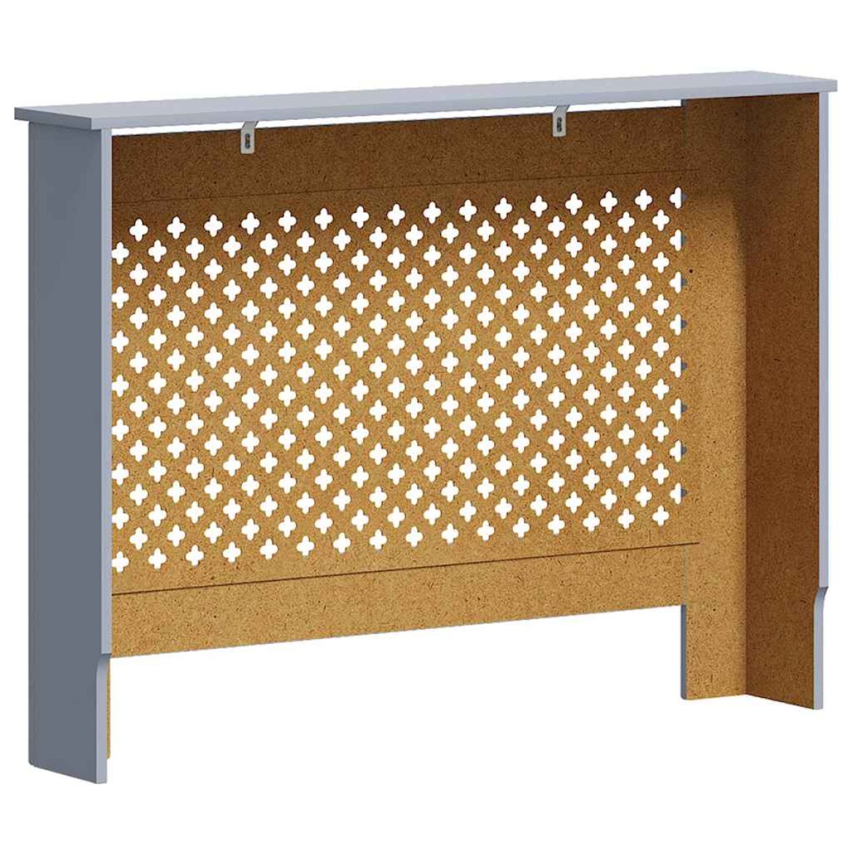 vidaXL Κάλυμμα Καλοριφέρ Ανθρακί 112 x 19 x 81 εκ. από MDF