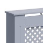 vidaXL Κάλυμμα Καλοριφέρ Ανθρακί 112 x 19 x 81 εκ. από MDF