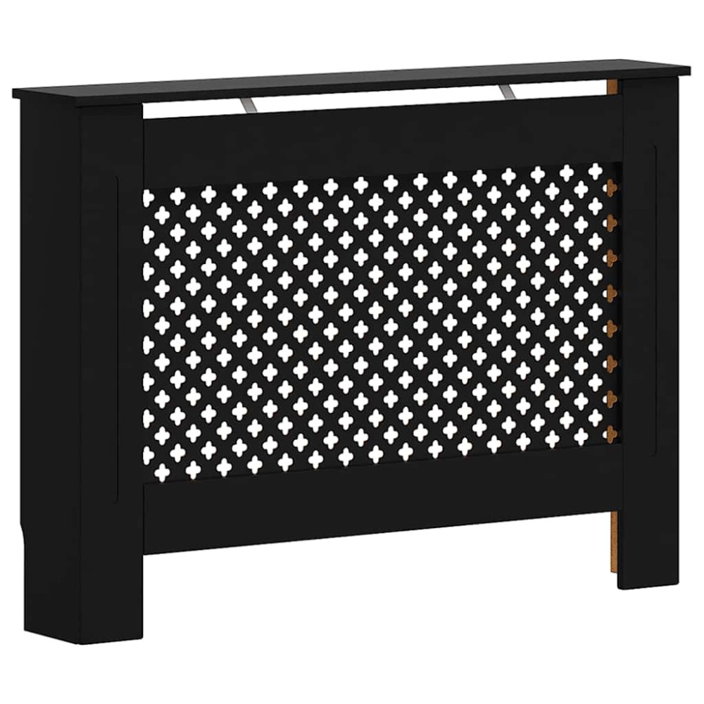vidaXL Κάλυμμα Καλοριφέρ Μαύρο 112 x 19 x 81,5 εκ. από MDF