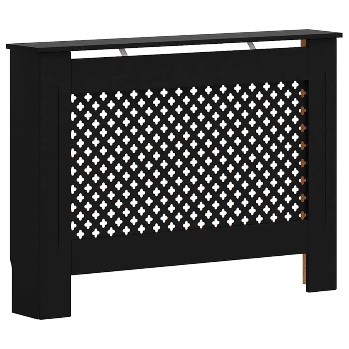 vidaXL Κάλυμμα Καλοριφέρ Μαύρο 112 x 19 x 81 εκ. από MDF