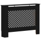 vidaXL Κάλυμμα Καλοριφέρ Μαύρο 112 x 19 x 81 εκ. από MDF