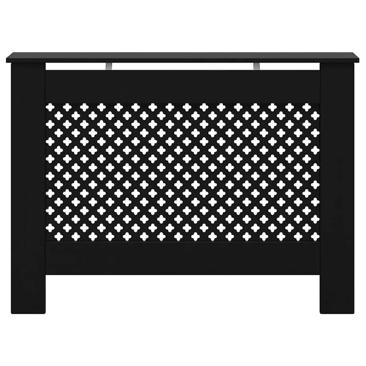 vidaXL Κάλυμμα Καλοριφέρ Μαύρο 112 x 19 x 81 εκ. από MDF