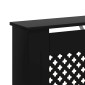 vidaXL Κάλυμμα Καλοριφέρ Μαύρο 112 x 19 x 81 εκ. από MDF
