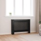 vidaXL Κάλυμμα Καλοριφέρ Μαύρο 112 x 19 x 81 εκ. από MDF