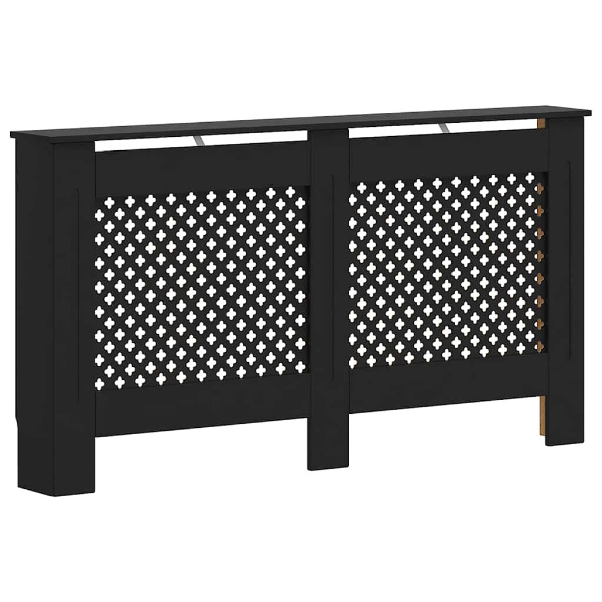 vidaXL Κάλυμμα Καλοριφέρ Μαύρο 152 x 19 x 81 εκ. από MDF