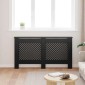 vidaXL Κάλυμμα Καλοριφέρ Μαύρο 152 x 19 x 81 εκ. από MDF