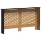 vidaXL Κάλυμμα Καλοριφέρ Μαύρο 152 x 19 x 81 εκ. από MDF