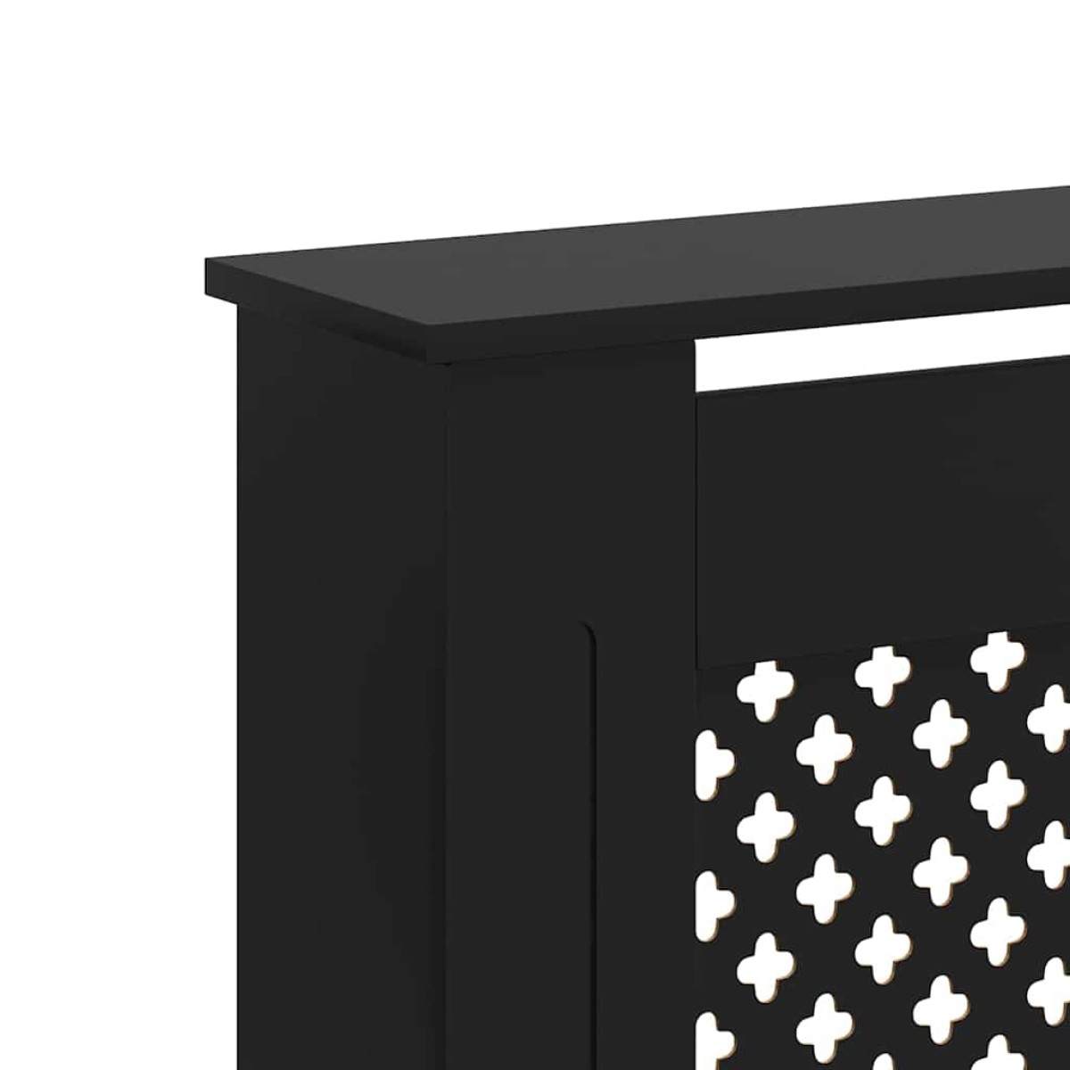 vidaXL Κάλυμμα Καλοριφέρ Μαύρο 152 x 19 x 81 εκ. από MDF