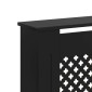 vidaXL Κάλυμμα Καλοριφέρ Μαύρο 152 x 19 x 81 εκ. από MDF