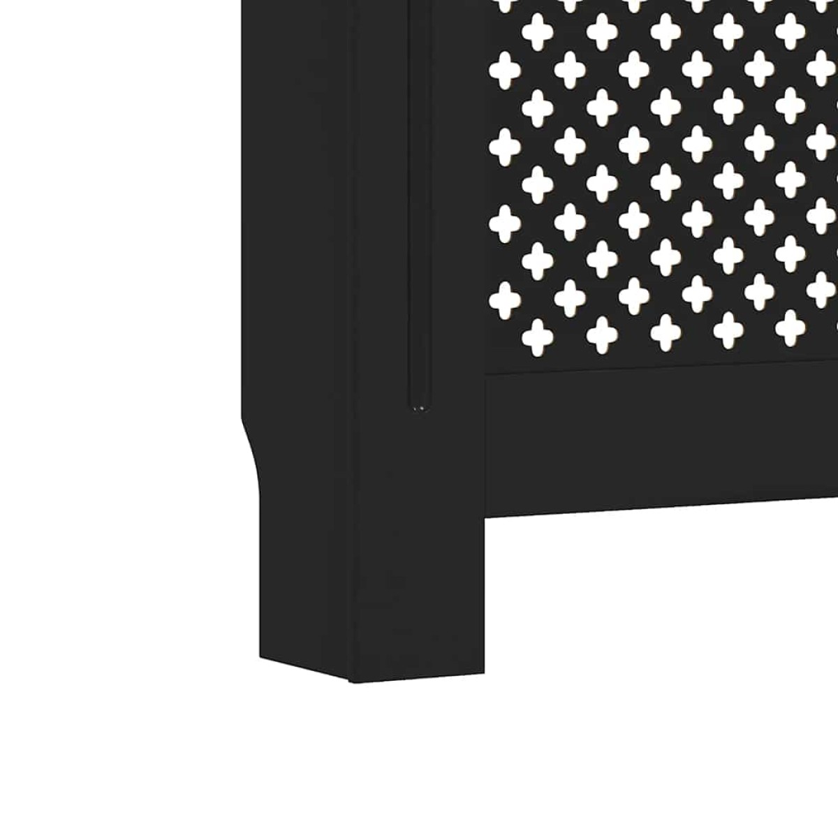 vidaXL Κάλυμμα Καλοριφέρ Μαύρο 152 x 19 x 81 εκ. από MDF