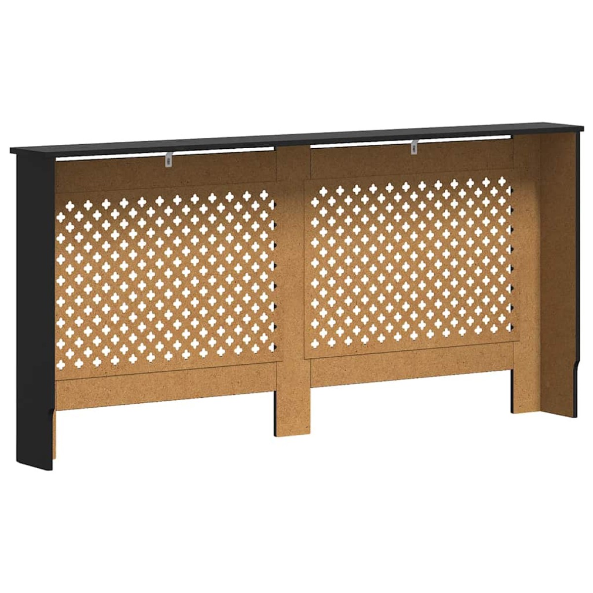 vidaXL Κάλυμμα Καλοριφέρ Μαύρο 172 x 19 x 81 εκ. από MDF
